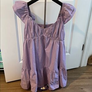 Abercrombie & Fitch Babydoll Dress Lavender Women's Medium